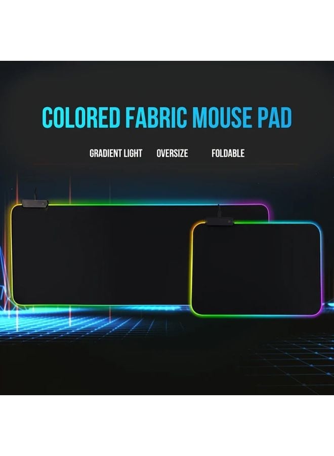 Large RGB Gaming Mouse Pad 250x350mm Wireless Fast Charging Adjustable Lighting Desk Mat - Image 1